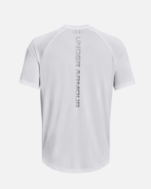 T-shirt Under Armour Tech - Blanc/Gris - Footkorner