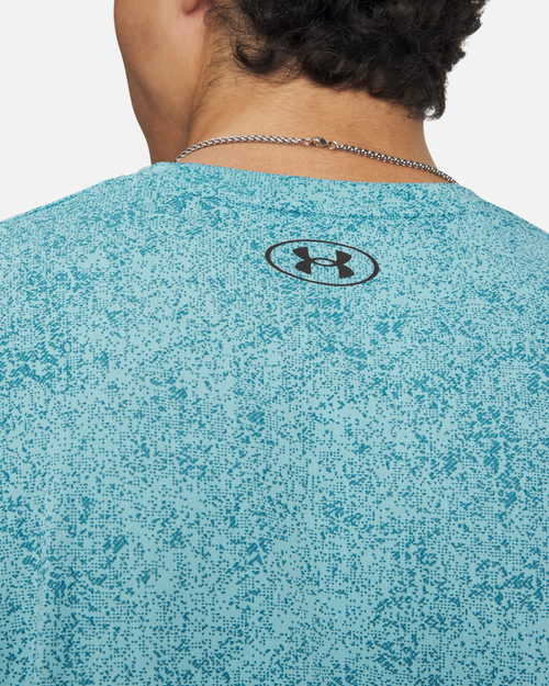 T-shirt Under Armour Tech Pixelate - Bleu - Footkorner