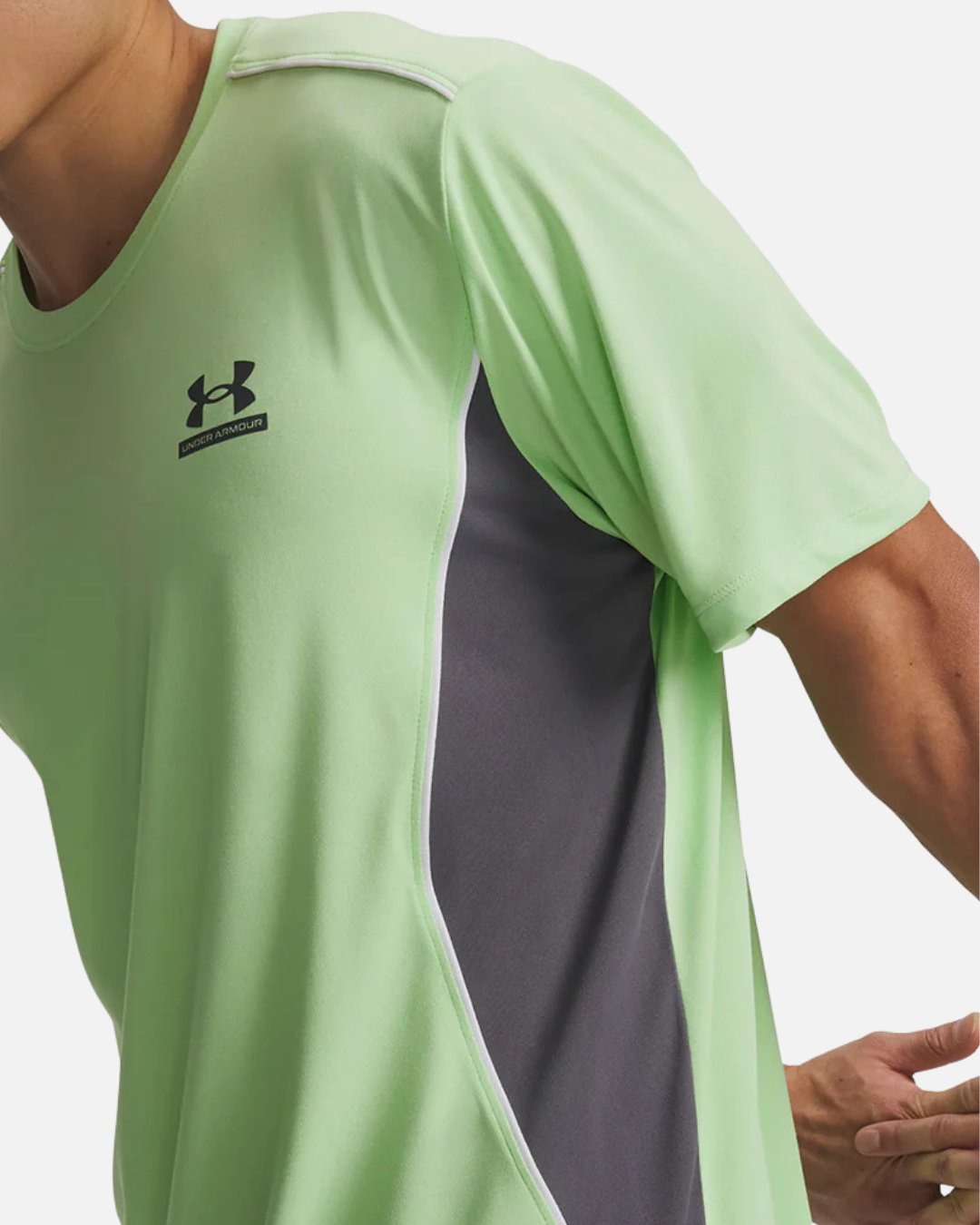 FootkornerT-shirt Under Armour Tech Sport - Vert/Gris