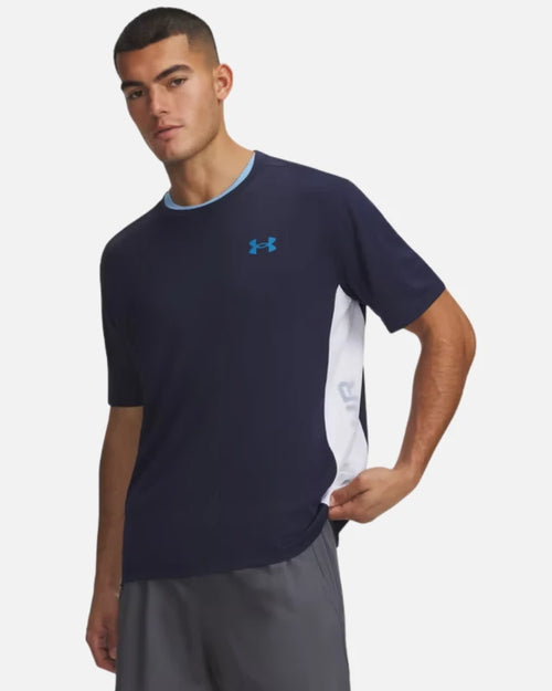 T-shirt Under Armour Tech Utility - Bleu - Footkorner