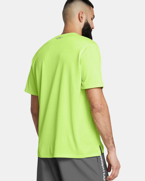 T-shirt Under Armour Tech Vent Geotessa - Vert - Footkorner