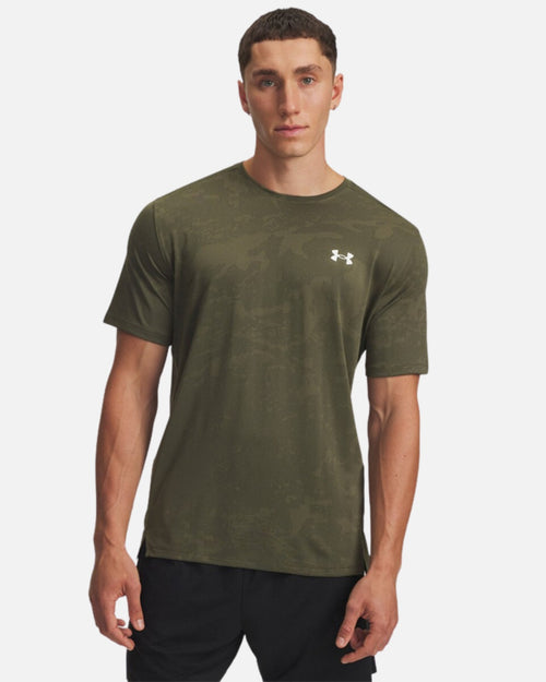 T-shirt Under Armour Tech Vent Jacquard - Kaki - Footkorner