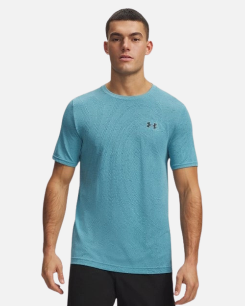 T-shirt Under Armour Vanish Seamless - Bleu - Footkorner