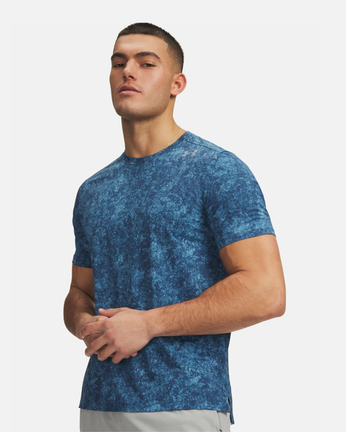 T-shirt Under Armour Velociti Pro Print - Bleu - Footkorner
