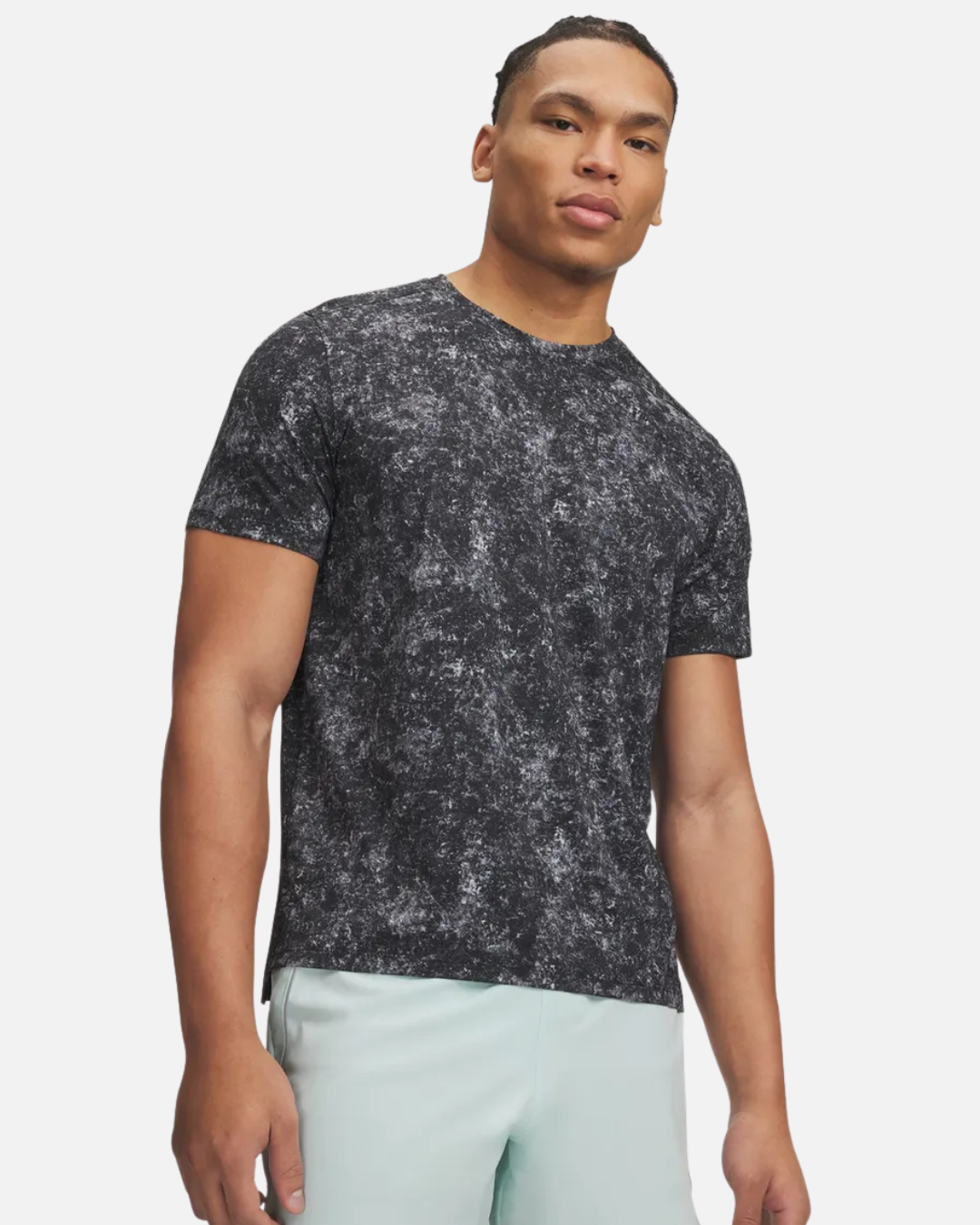 ua velociti pro print ss-blu {Color} - Footkorner - Footkorner