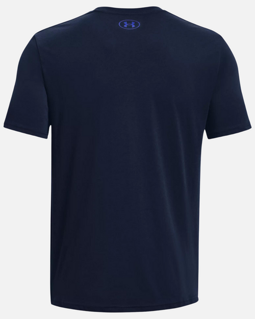 T-shirt Under Armour Wordmark - Bleu - Footkorner
