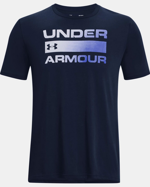 T-shirt Under Armour Wordmark - Bleu - Footkorner