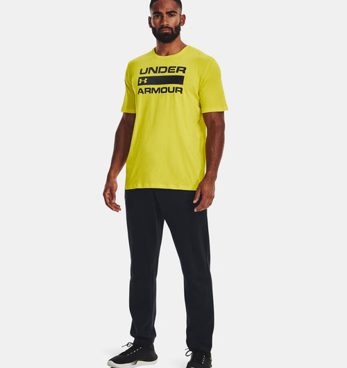 T-shirt Under Armour Wordmark - Jaune/Noir - Footkorner