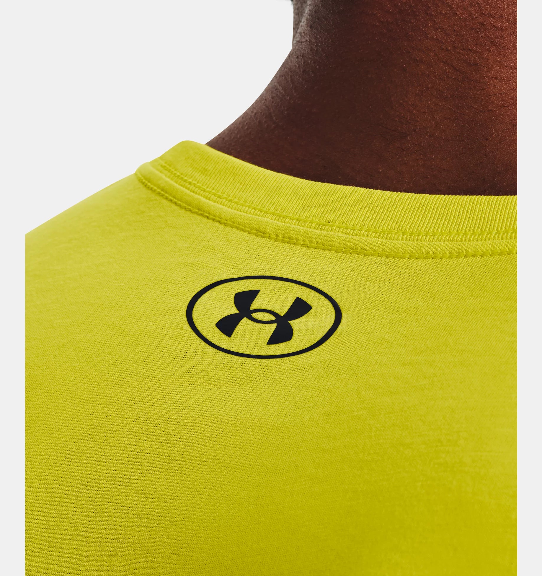 FootkornerT-shirt Under Armour Wordmark - Jaune/Noir