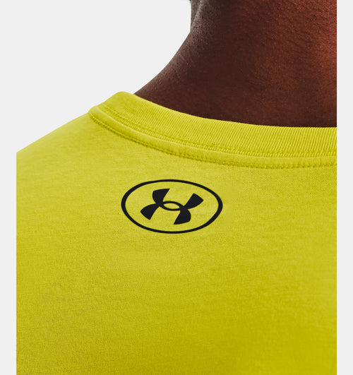 T-shirt Under Armour Wordmark - Jaune/Noir - Footkorner
