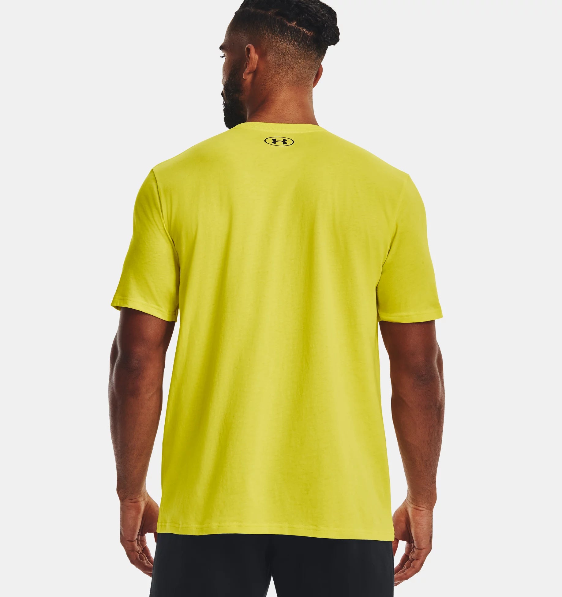 FootkornerT-shirt Under Armour Wordmark - Jaune/Noir