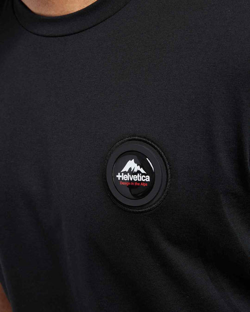 T-shirt Helvetica Ajaccio - Noir - Footkorner