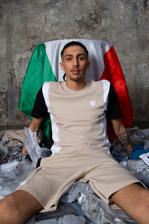 T-shirt FK Canto - Beige/Blanc/Noir - Footkorner