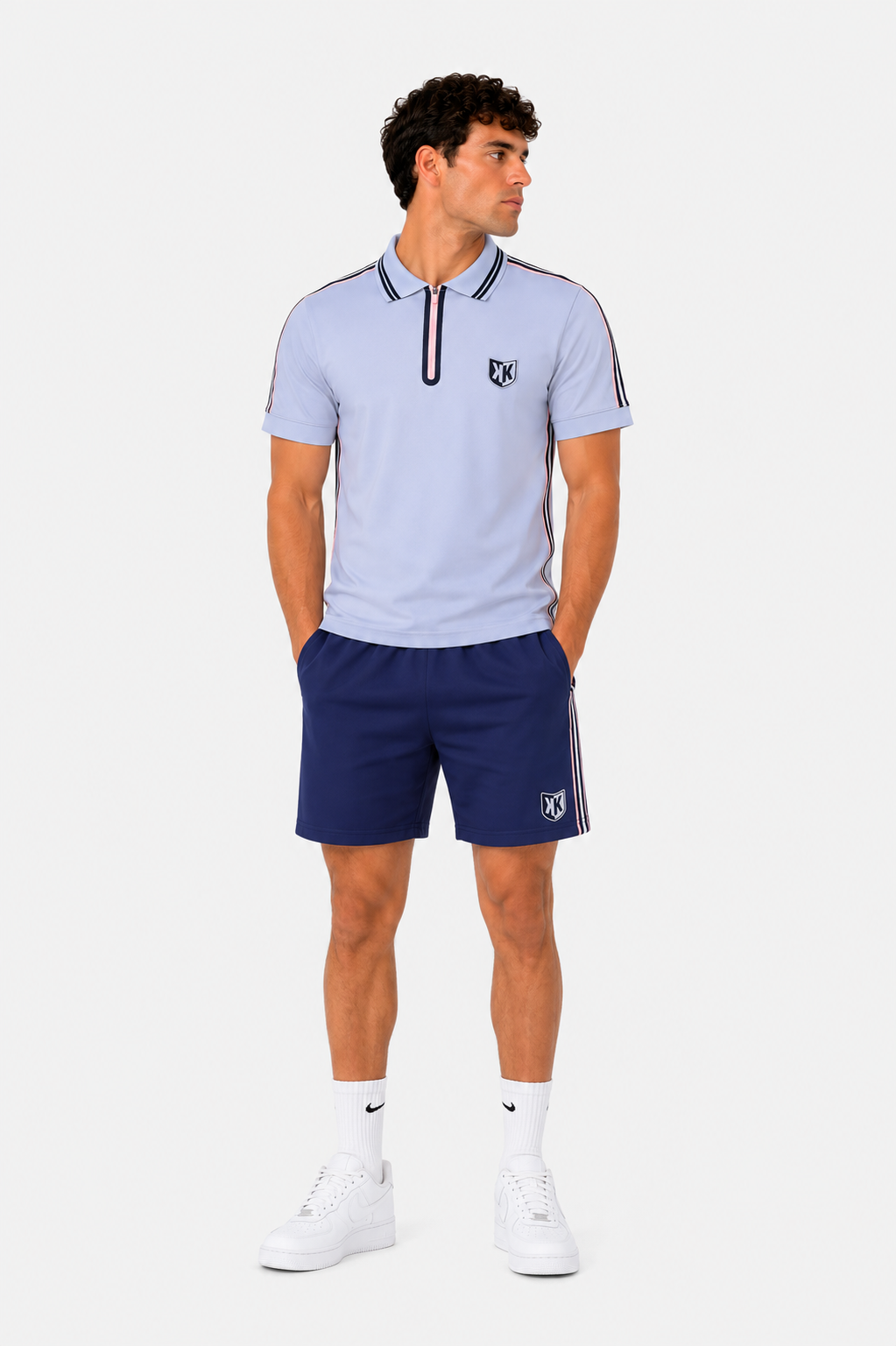FootkornerPolo FK Teams - Gris/Noir/Rose