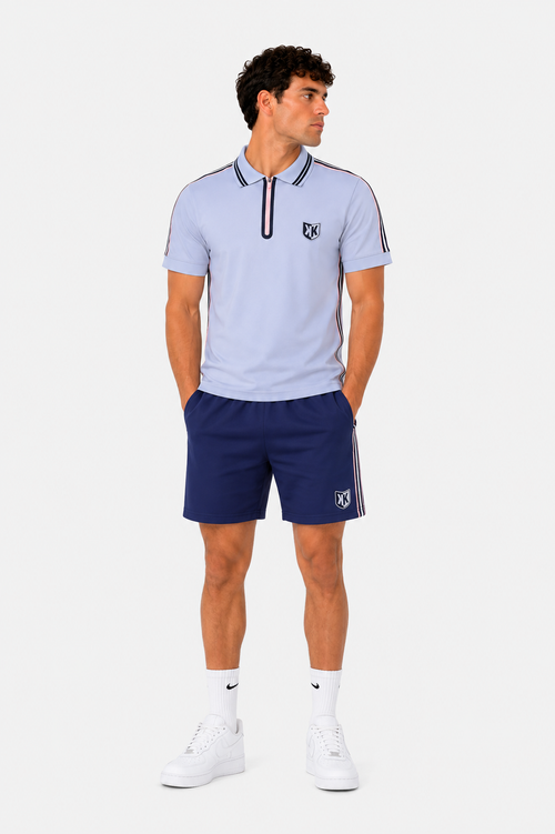 Polo FK Teams - Gris/Noir/Rose - Footkorner