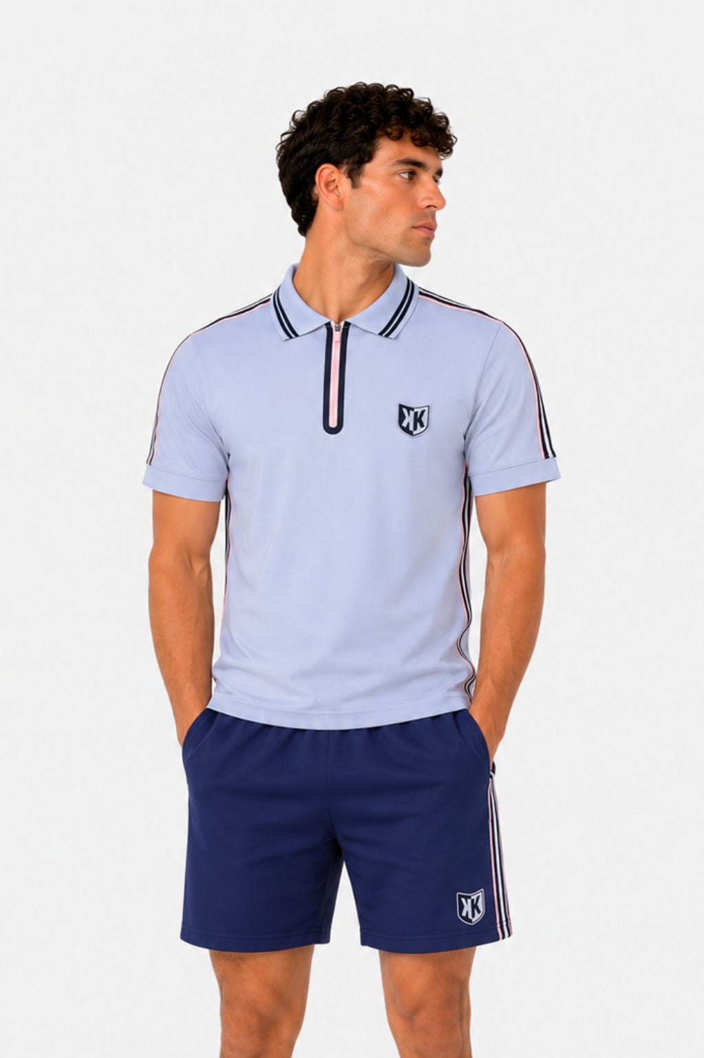 FootkornerPolo FK Teams - Gris/Noir/Rose