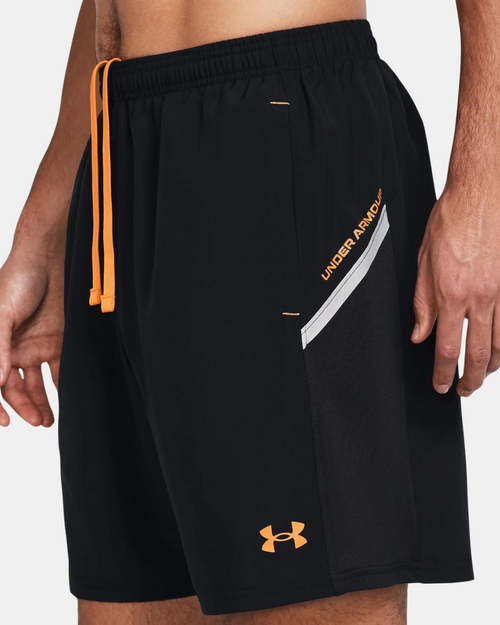 Pantaloncini Under Armour Core - neri/arancioni - Footkorner