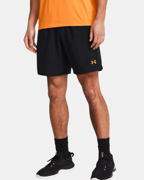 Pantaloncini Under Armour Core - neri/arancioni - Footkorner