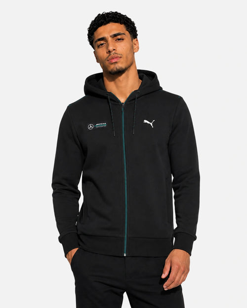 Puma Mercedes F1 Hooded Jacket - Black/Green - Footkorner