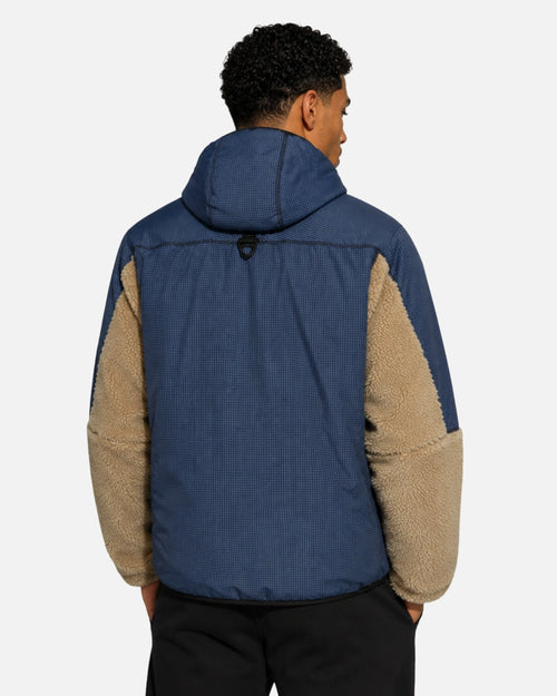 Chaqueta con capucha Puma Sherpa - Beige/Azul - Footkorner
