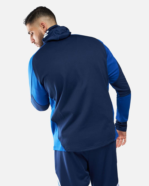 Veste Adidas Cagoule Intégrée - Bleu - Footkorner