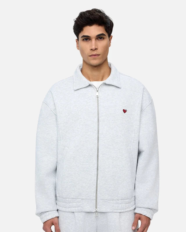 Footkorneradj Paris zip-up sweatshirt with a brushed effect {Color}