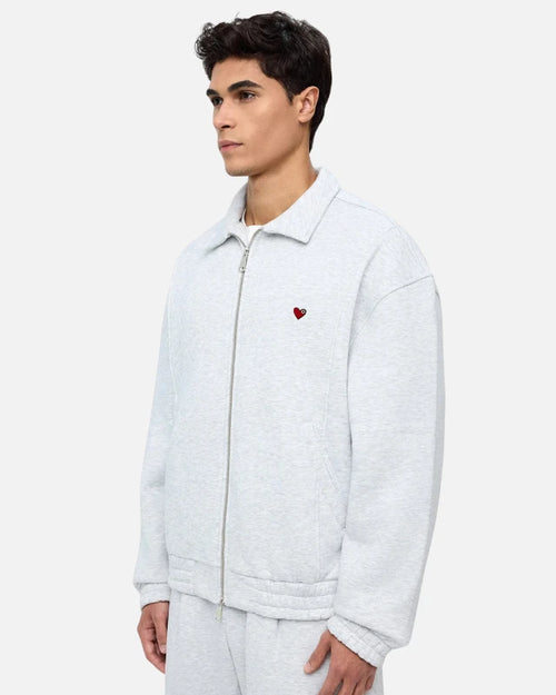 adj Paris zip-up sweatshirt with a brushed effect {Color} - Footkorner