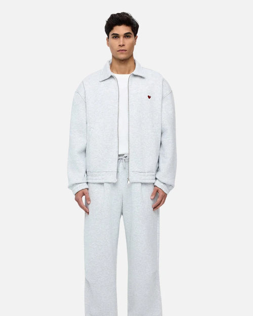 adj Paris zip-up sweatshirt with a brushed effect {Color} - Footkorner