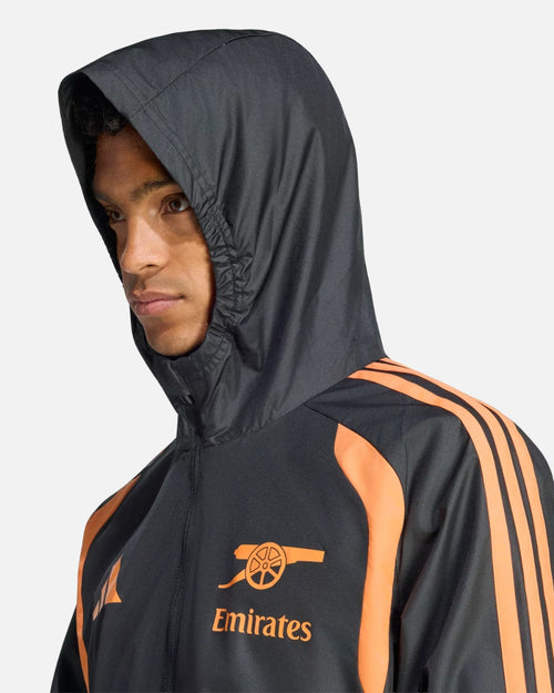 Veste Arsenal FC 2026/2027 Tiro - Noir/Orange - Footkorner