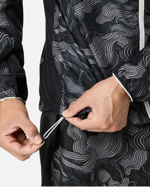 Asics Fujitrail packbare Jacke - Grau - Footkorner