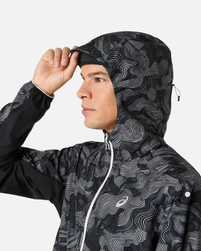 FootkornerAsics Fujitrail packbare Jacke - Grau