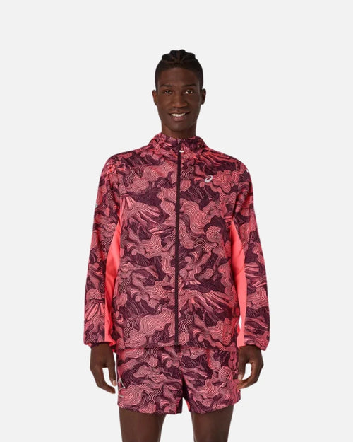 Asics Fujitrail packbare Jacke - Rot - Footkorner