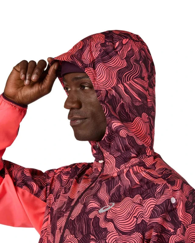 FootkornerAsics Fujitrail packbare Jacke - Rot