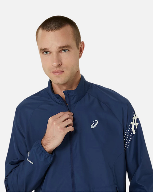 Veste Asics Running Icon - Bleu/Blanc - Footkorner