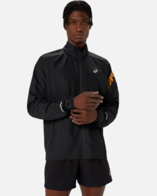Veste Asics Running Icon - Noir/Orange - Footkorner