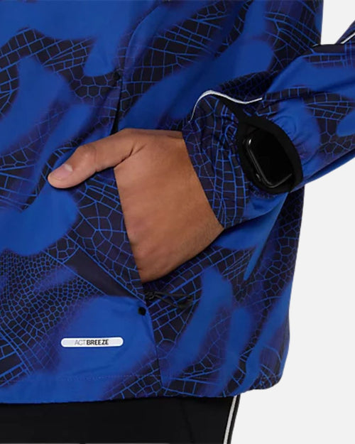 Veste Asics Road Lite-Show Packable - Bleu - Footkorner