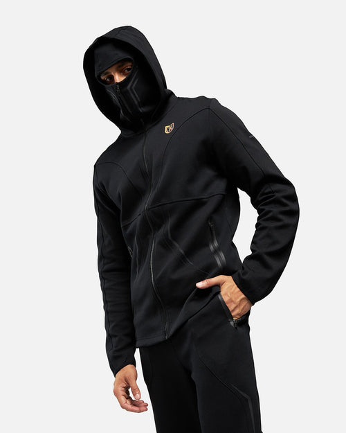 FK Banks Jacket with Integrated Hood - Black - Footkorner