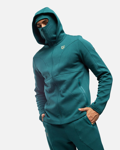FK Banks Jacket with Integrated Hood - Green - Footkorner