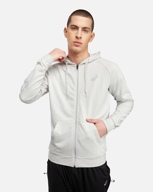 Veste à capuche Big Asics FZ Hoodie - Gris - Footkorner