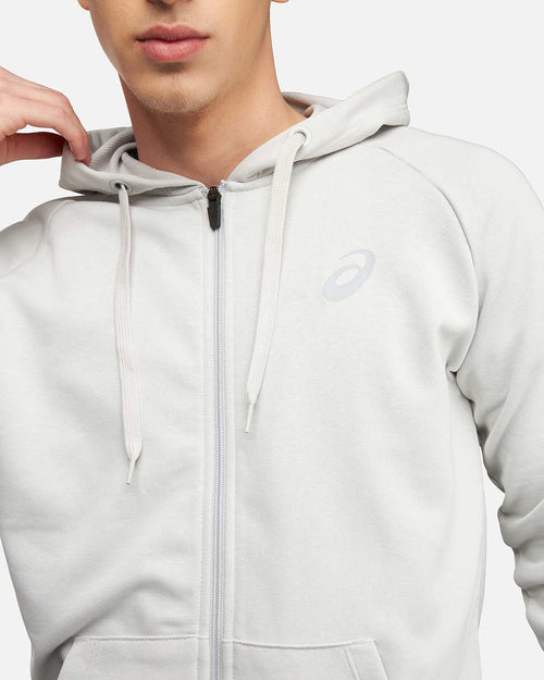 Veste à capuche Big Asics FZ Hoodie - Gris - Footkorner