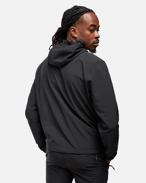 Helvetica Comet Kapuzenjacke – Schwarz - Footkorner