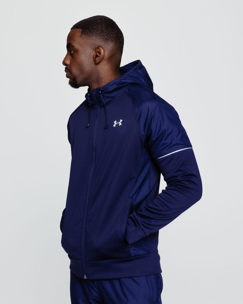 Veste à capuche Under Armour RunningÂ® Fleece Storm - Bleu - Footkorner