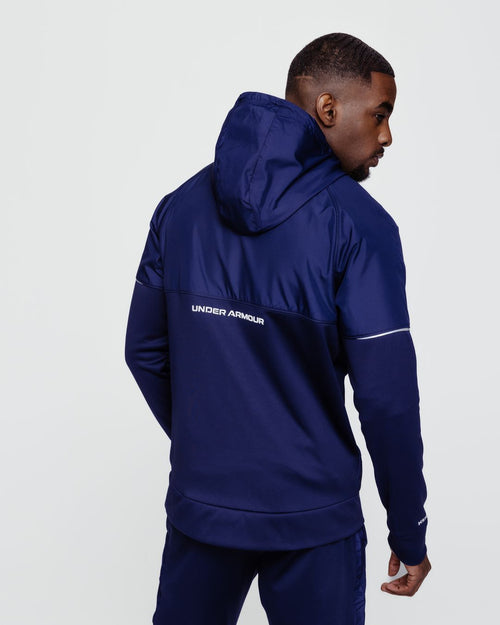 Veste à capuche Under Armour RunningÂ® Fleece Storm - Bleu - Footkorner