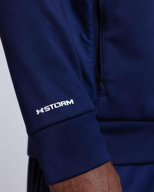 Veste à capuche Under Armour RunningÂ® Fleece Storm - Bleu - Footkorner