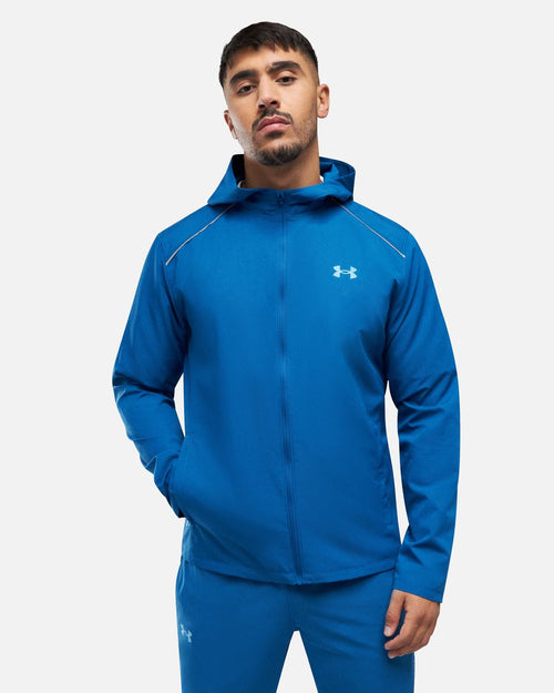 Under Armour Launch Hooded Jacket - Blue - Footkorner