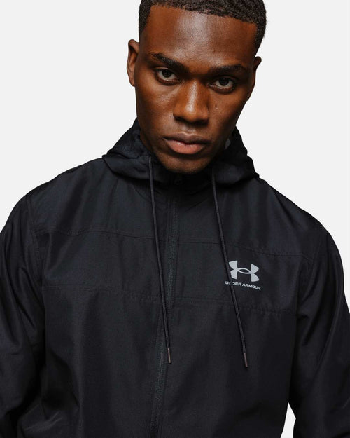 Under Armor Windbreaker Hooded Jacket - Black - Footkorner