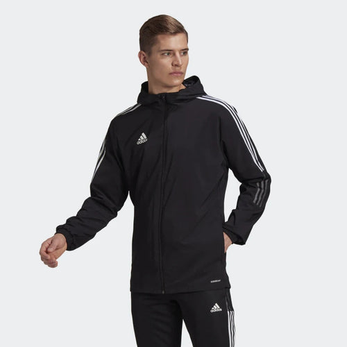 Chaqueta cortavientos Adidas Tiro - Negro/Blanco - Footkorner