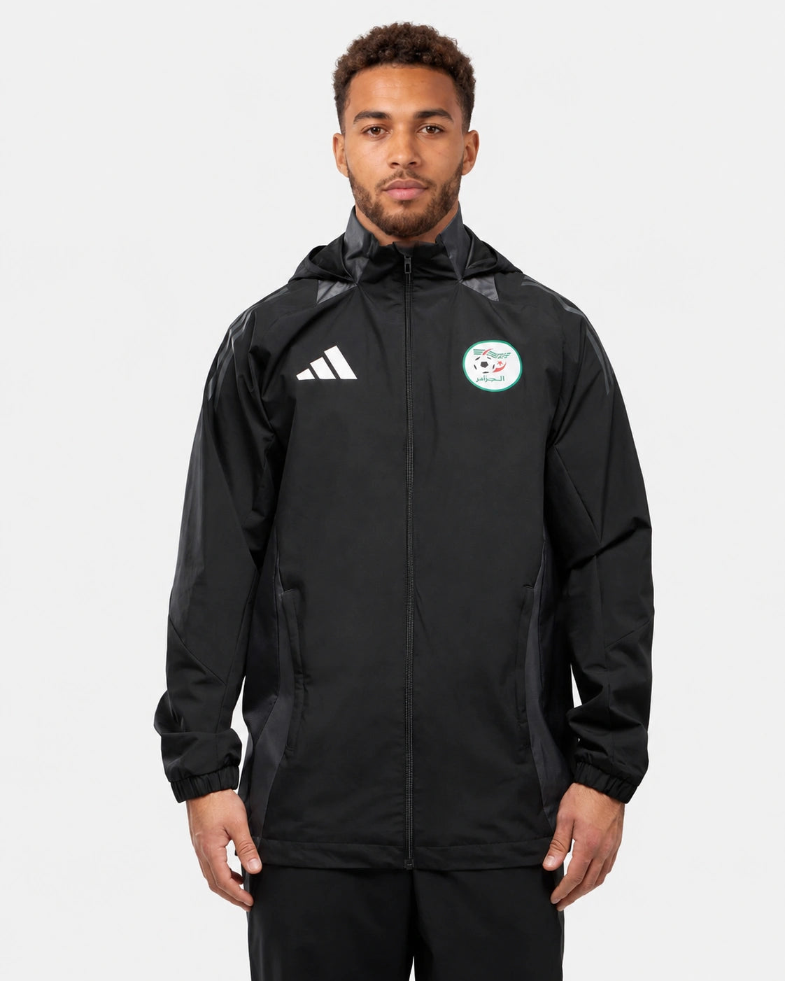 FootkornerVeste coupe-vent Algérie 2025 - Noir/Gris