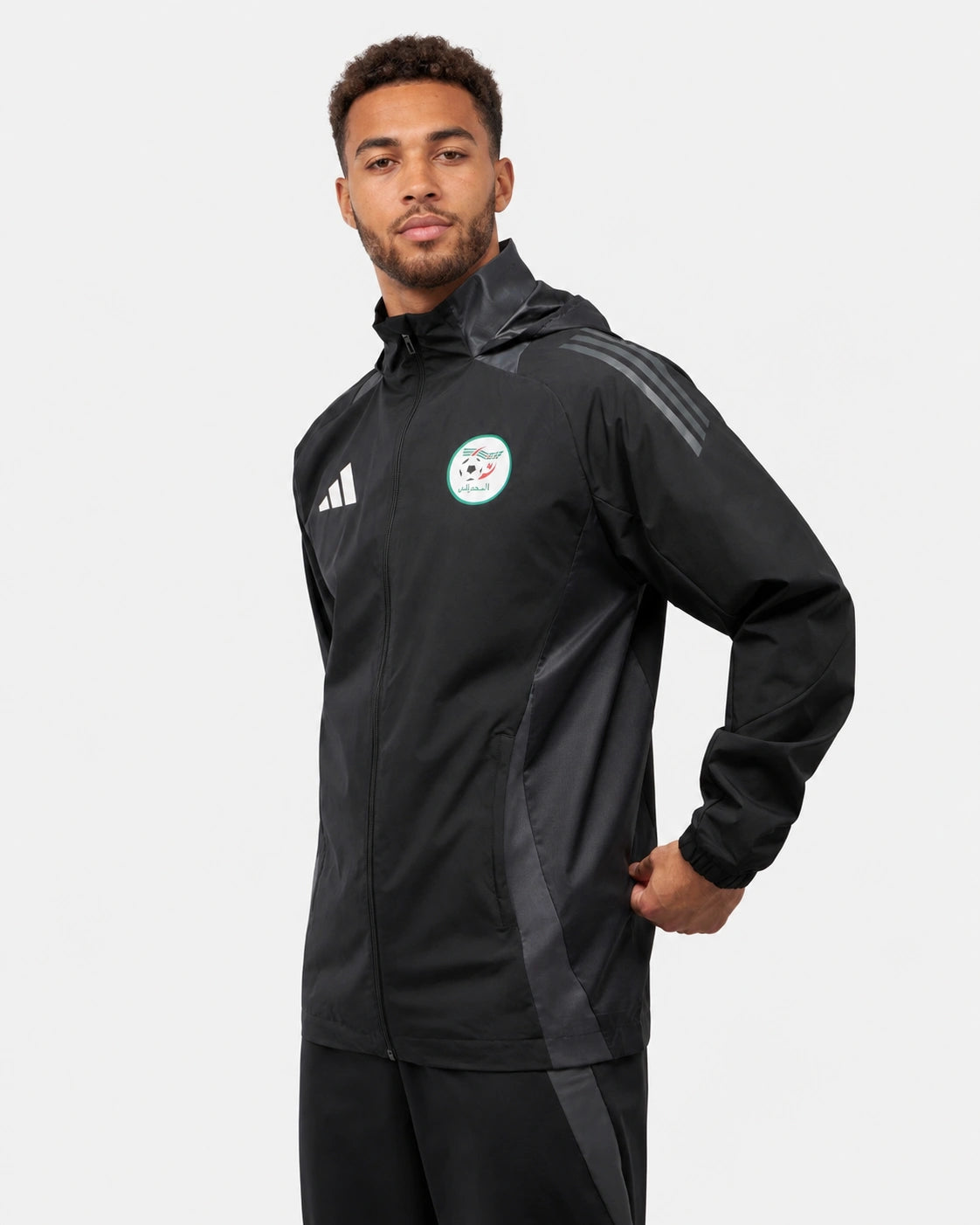 FootkornerVeste coupe-vent Algérie 2025 - Noir/Gris