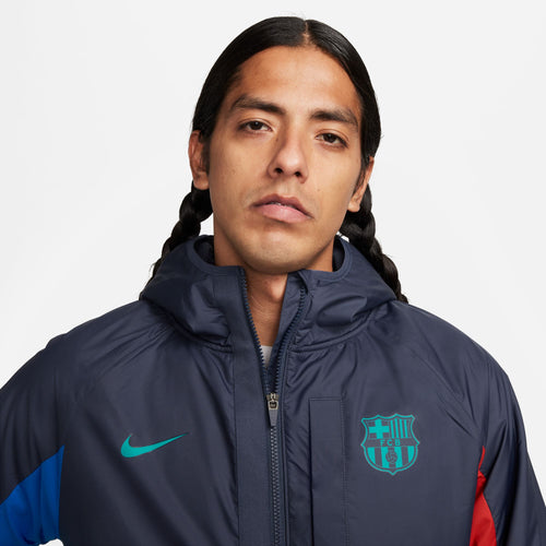 Giacca a vento Barcellona - Blu/Verde - Footkorner